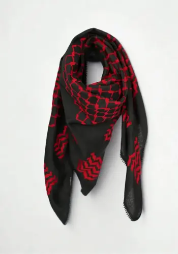 Rød/Sort, Vævet, Keffiyeh