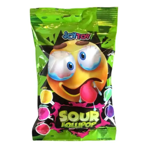 JoyTop Sour Lollipop Smiley 88g