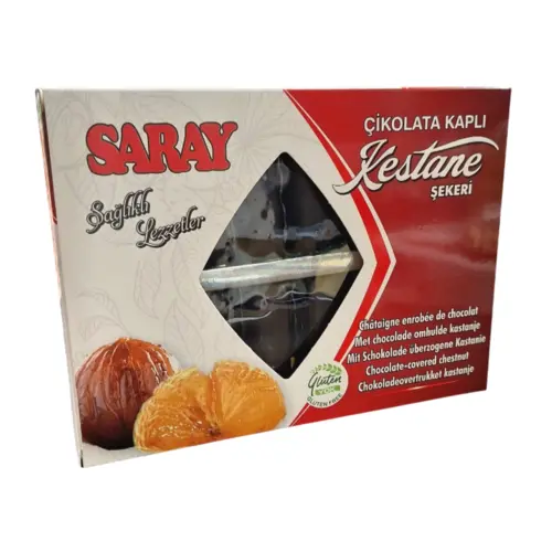 Saray Glutenfri Chokoladeovertrukne Kastanjer, 280g.