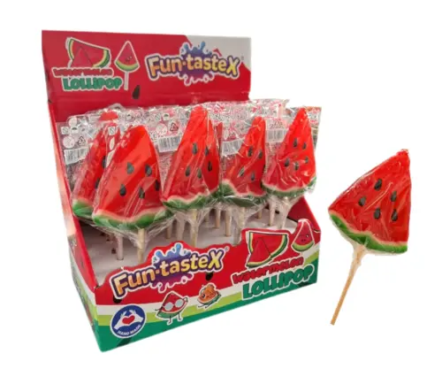Vandmelon Slikkepind, Fun-Tastex 50 g.