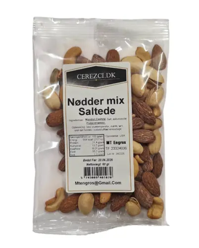 Nødde Mix Saltede, 80g
