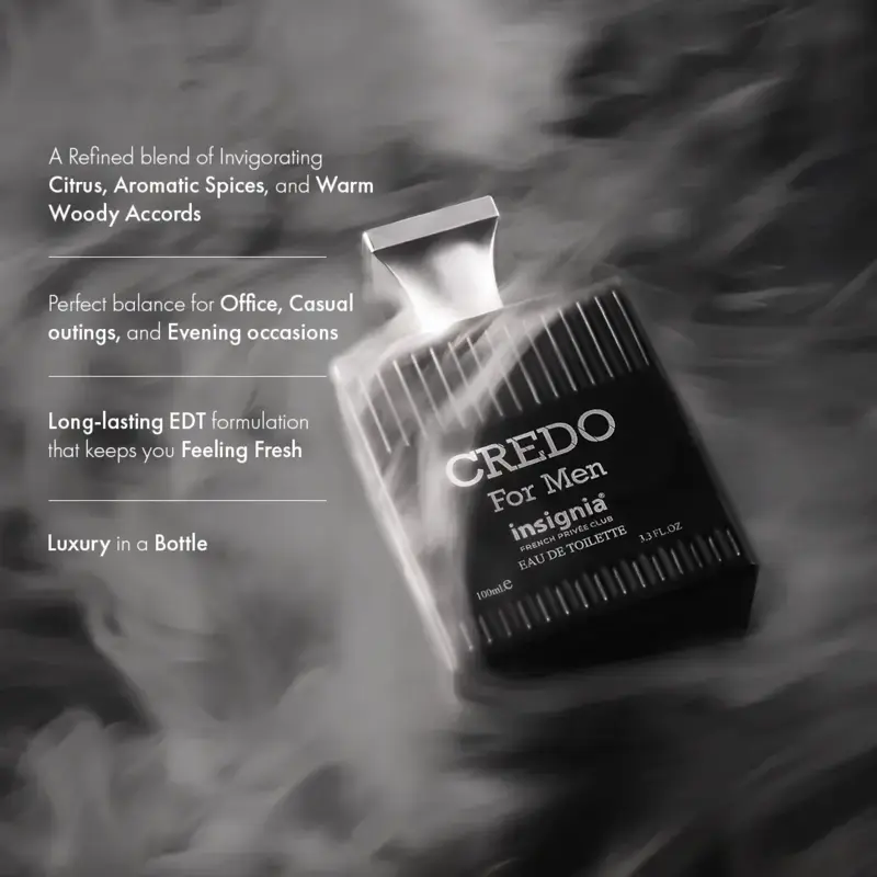 Credo for Men Eau De Toilette, Insignia  100ml