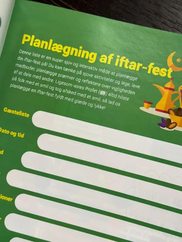 Ramadan Aktivitetsbog med Kalender