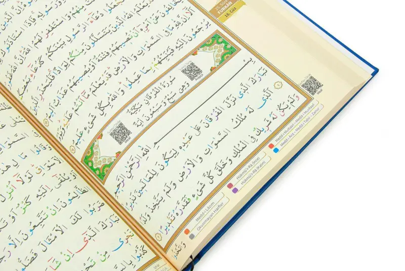 Koran med Tajweed og Farvekoder (Flere Farver)