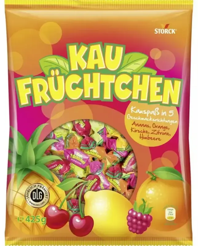 Frugtkarameller KAU FRÜCHTCHEN, Storck 425G