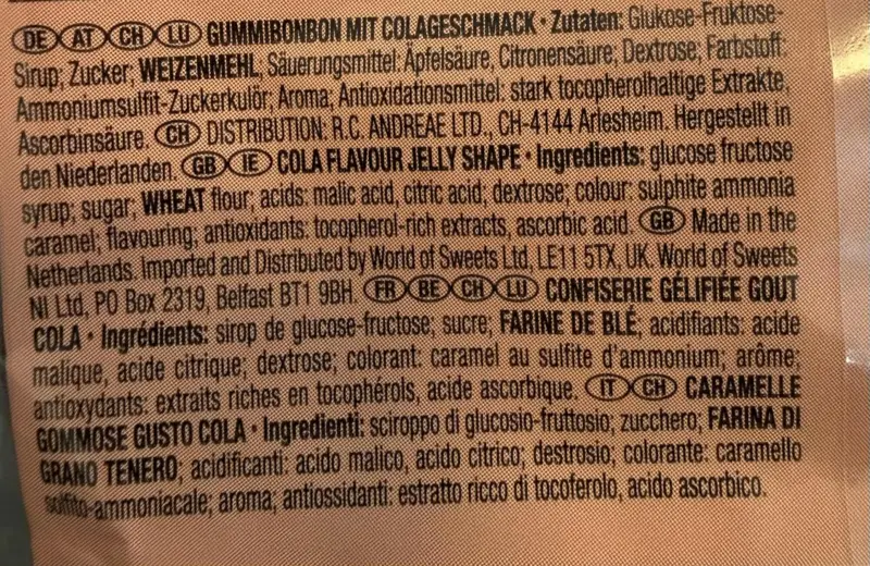 Spaghettini Sour Cola, Trolli 100 g.