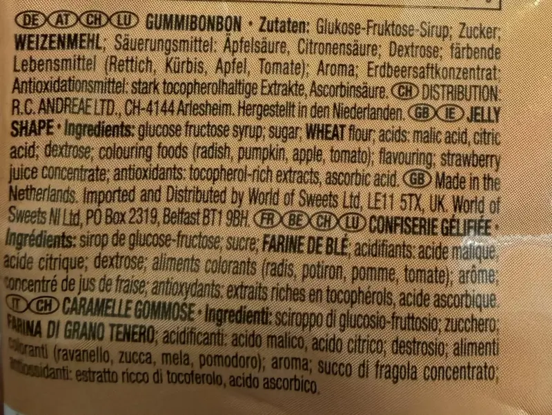 Spaghettini Sour Strawberry, Trolli 100 g