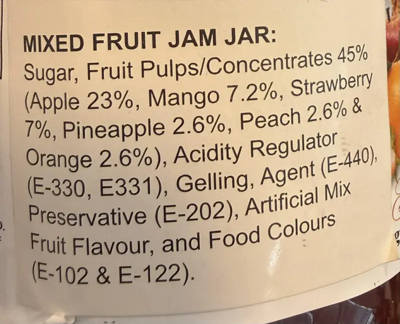 MIXED FRUIT Jam, SHEZAN 370G