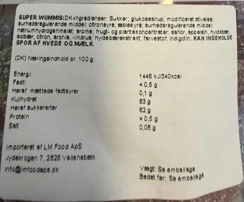 Super Wummis (Vegan), Haribo 205g