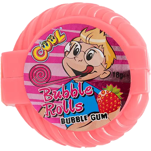 Tyggegummi med Frugtsmag, Cool Bubble Roll 18g