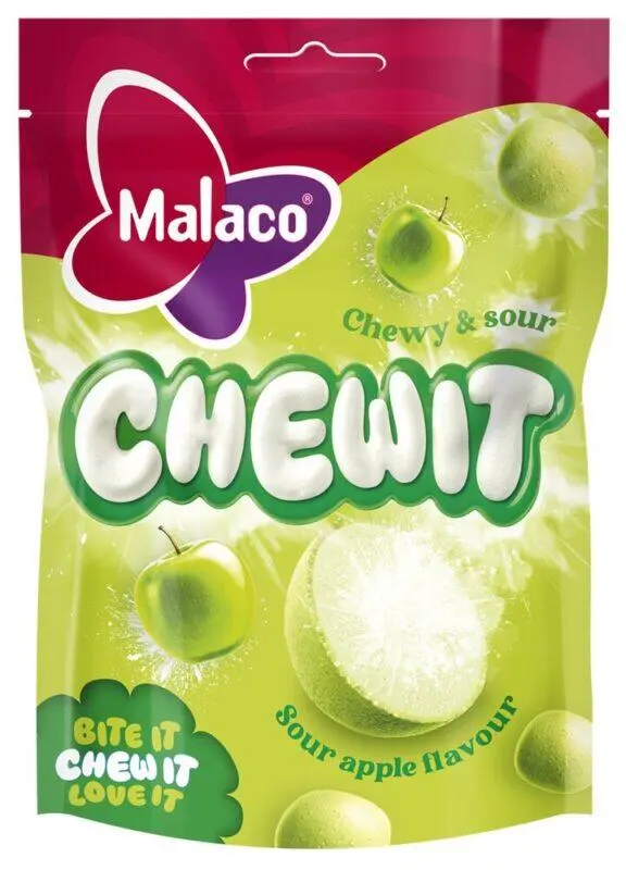 Chewit Sour Apple, Malaco 115g
