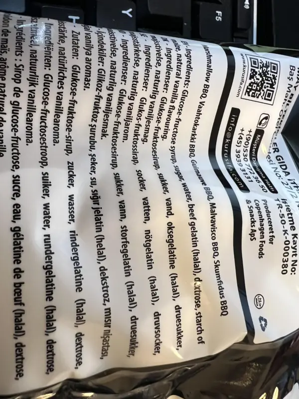 BBQ Marsmallow, Sweeto, 250 Gr