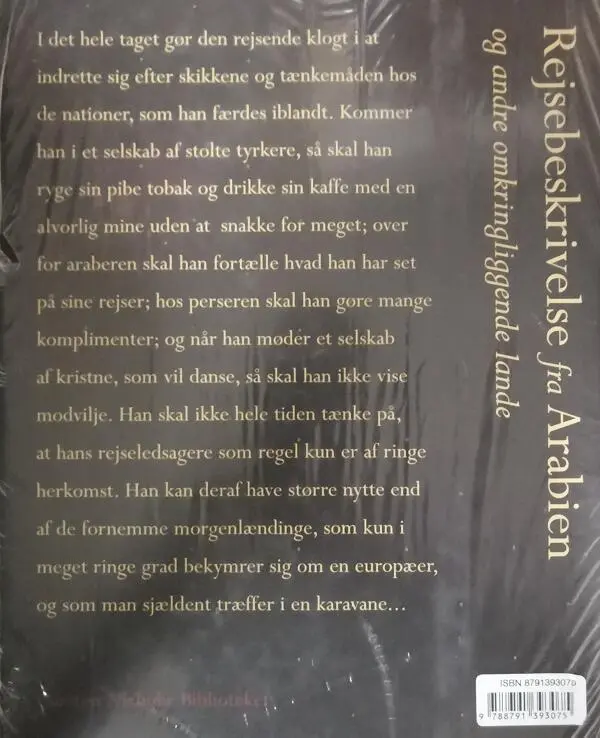 Carsten Niebuhrs rejsebeskrivelse fra Arabien og andre omkringliggende lande - Første bind