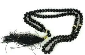 Schwarze Krystal Tasbeeh mit 99 Perlen