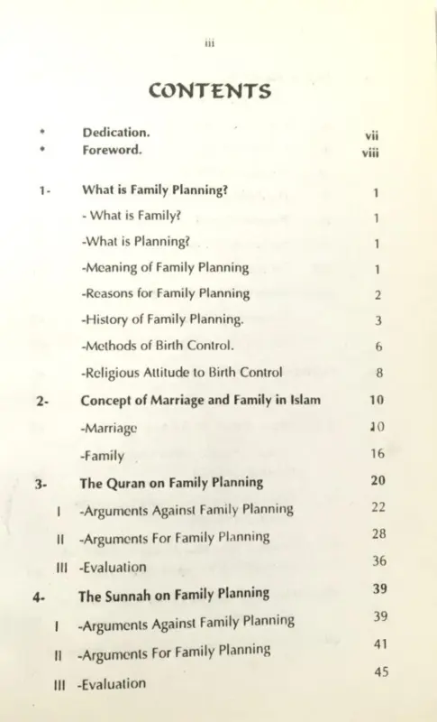 Familienplanung im Islam