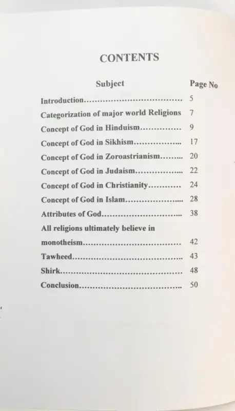 Concept of God in Major Religions