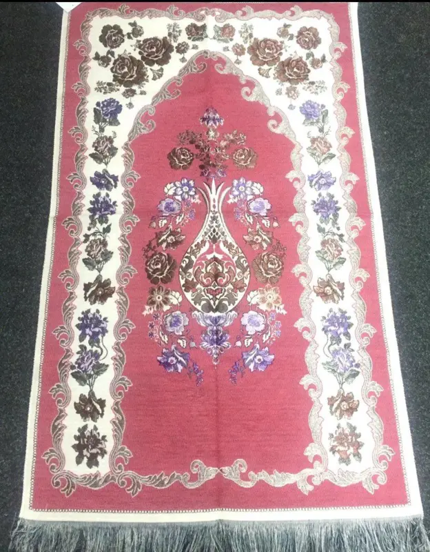 Ottoman  Bedetæppe Lyserød