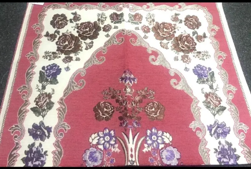 Ottoman  Bedetæppe Lyserød