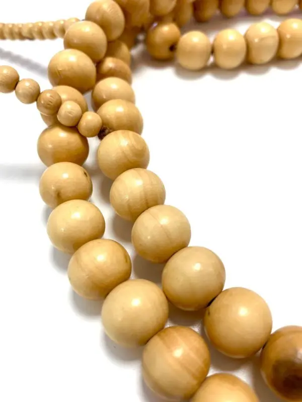 Luxuriöse echte Holz-Tasbih groß 99 Perlen