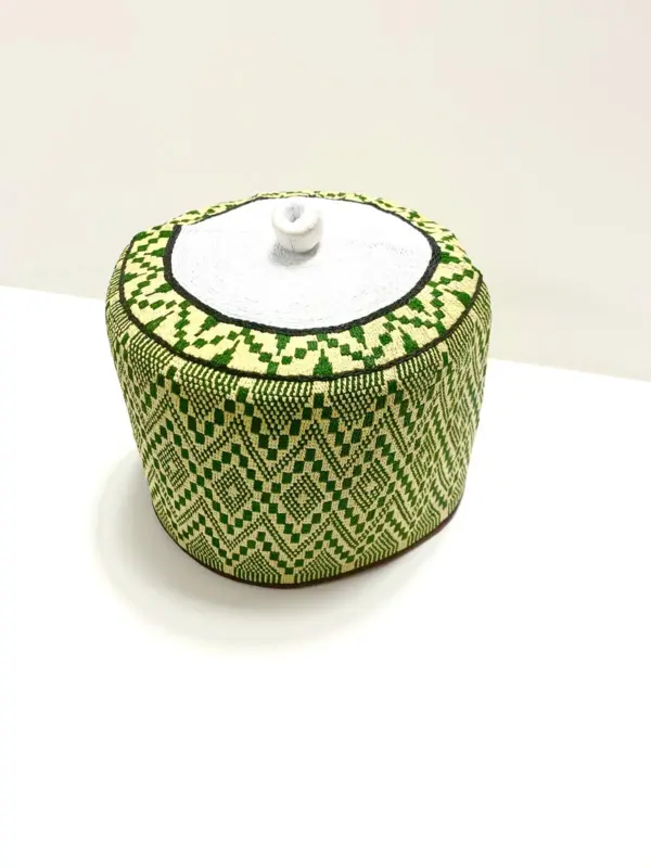 Handgjord Bede Hue Gul/Grön