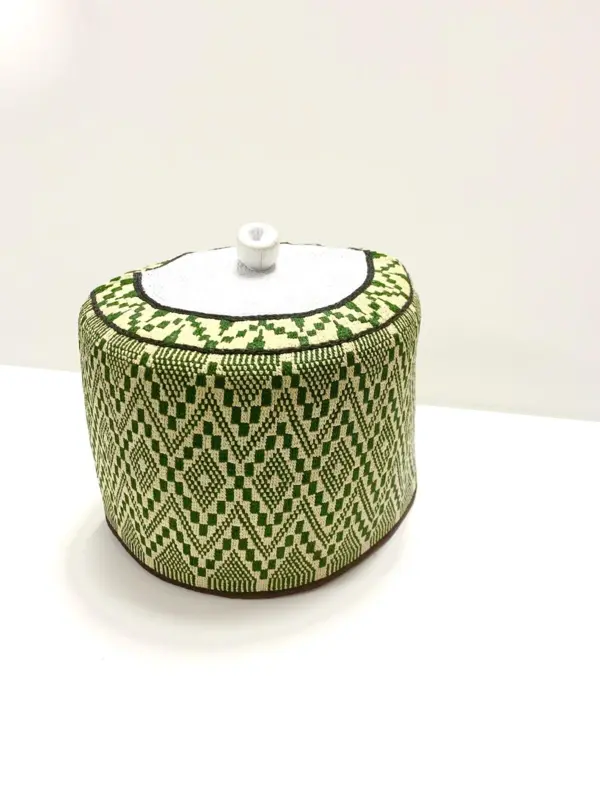 Handgjord Bede Hue Gul/Grön