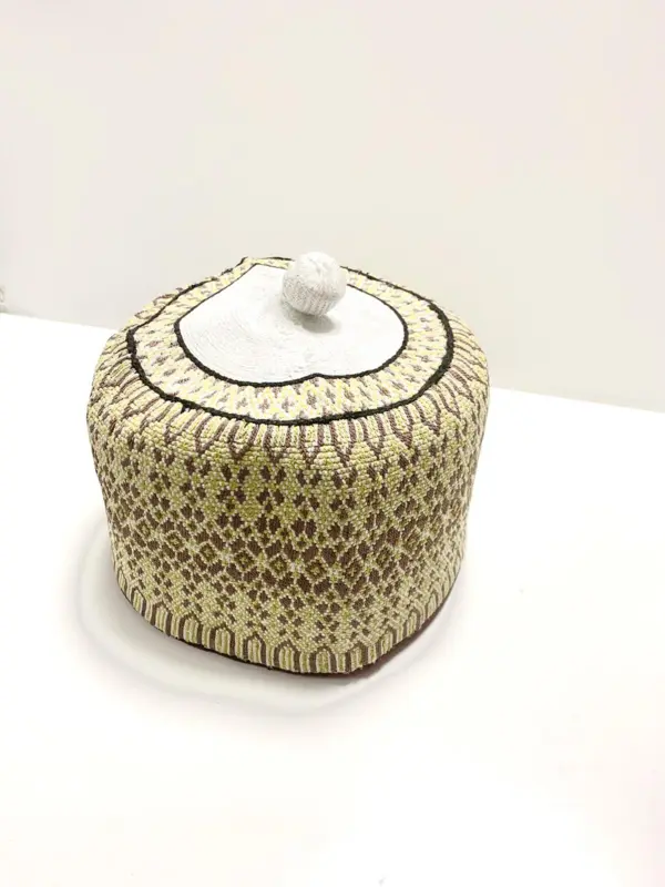 Håndlavet Bede Hue Brun / Creme