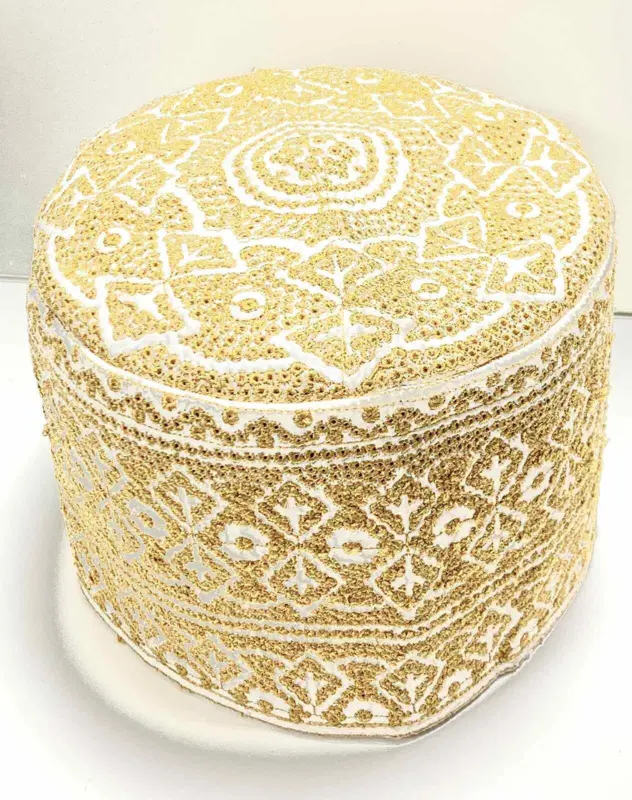 Bede Mütze Creme/Hellgold