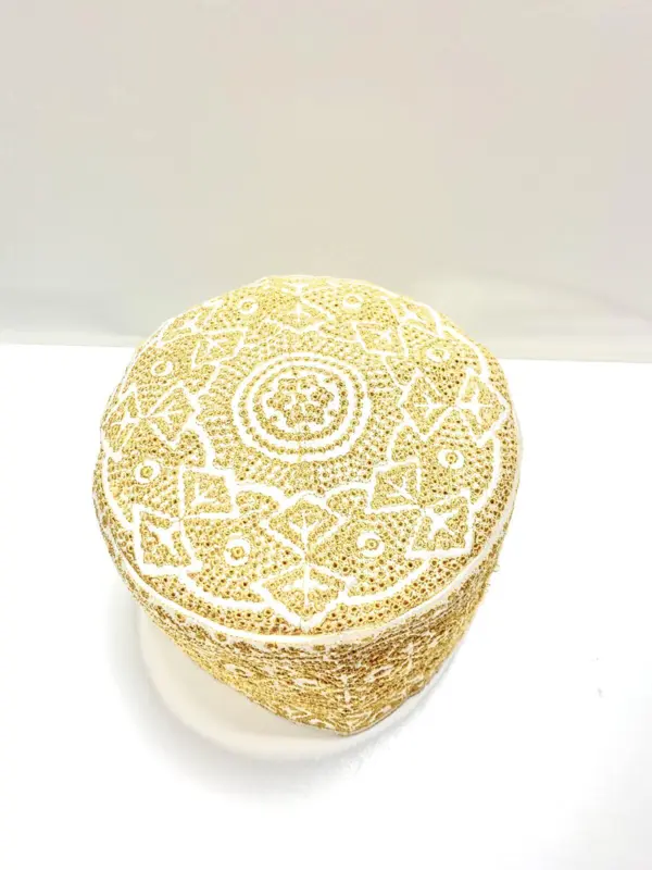 Bede Mütze Creme/Hellgold