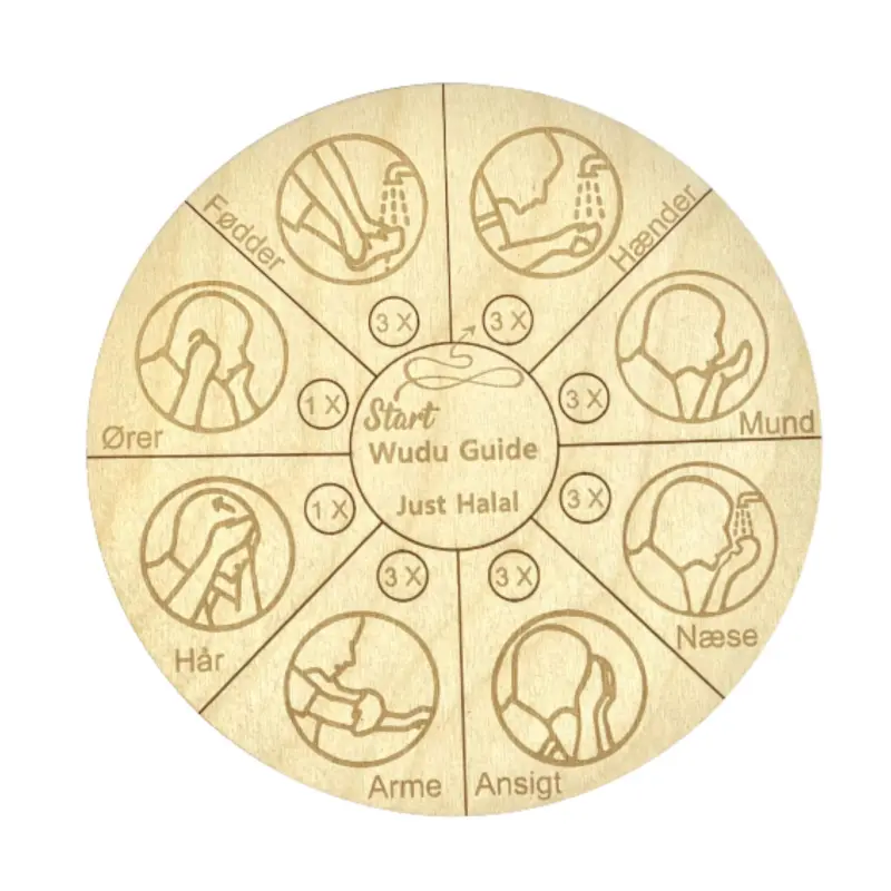 Wuduguide Holzscheibe 23cm (Holzfarbe)