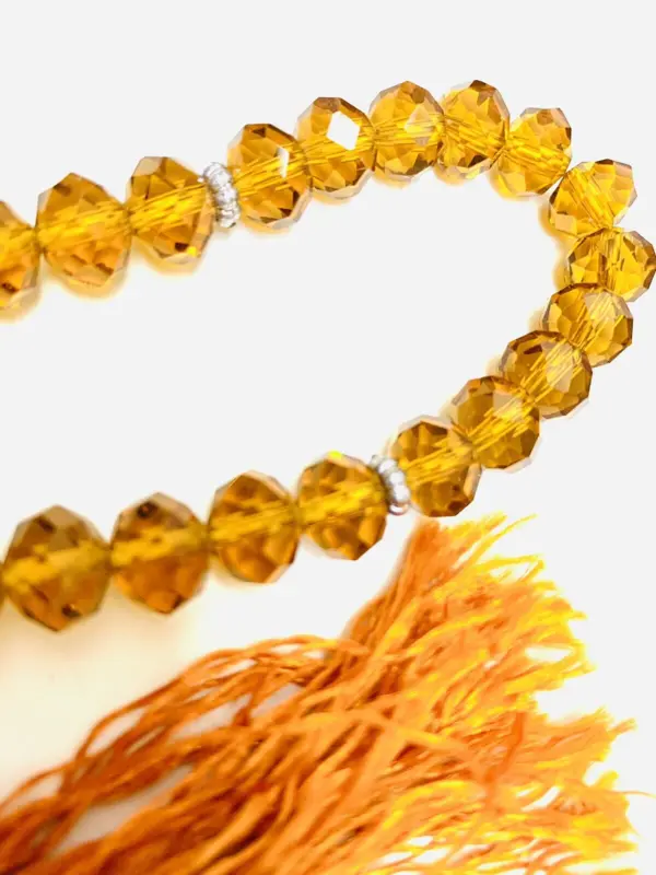 Amber Krystal Tasbeeh 33 Perlen