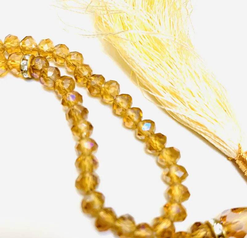 Amber Krystal Tasbeeh 99 Perlen