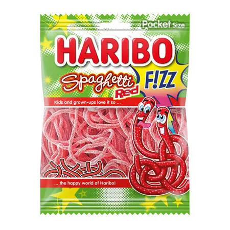 Spaghetti red Fizz Haribo 85 gr