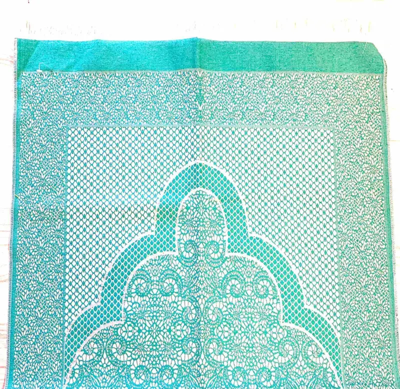 Bedetæppe Istanbul Lysegrøn/Hvid