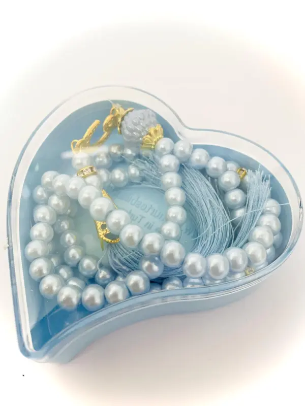 Perle Tasbeeh i Lyseblå (99 perler)