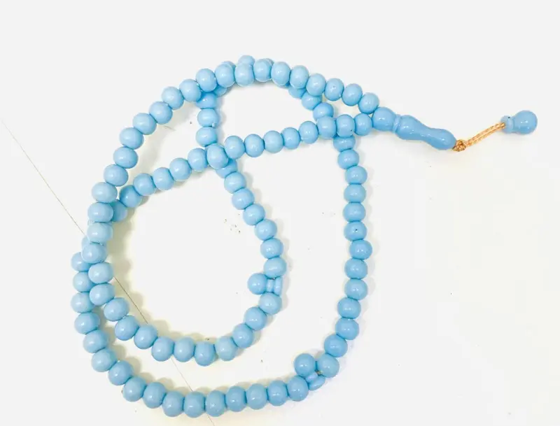 Leichte Tasbeeh Hellblau (99 Perlen)