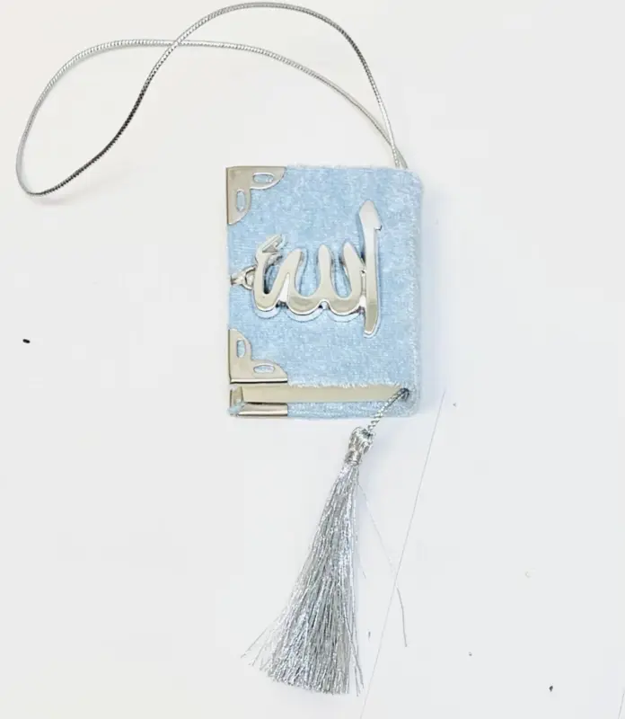Mini Velours Koran in Hellblauer Farbe