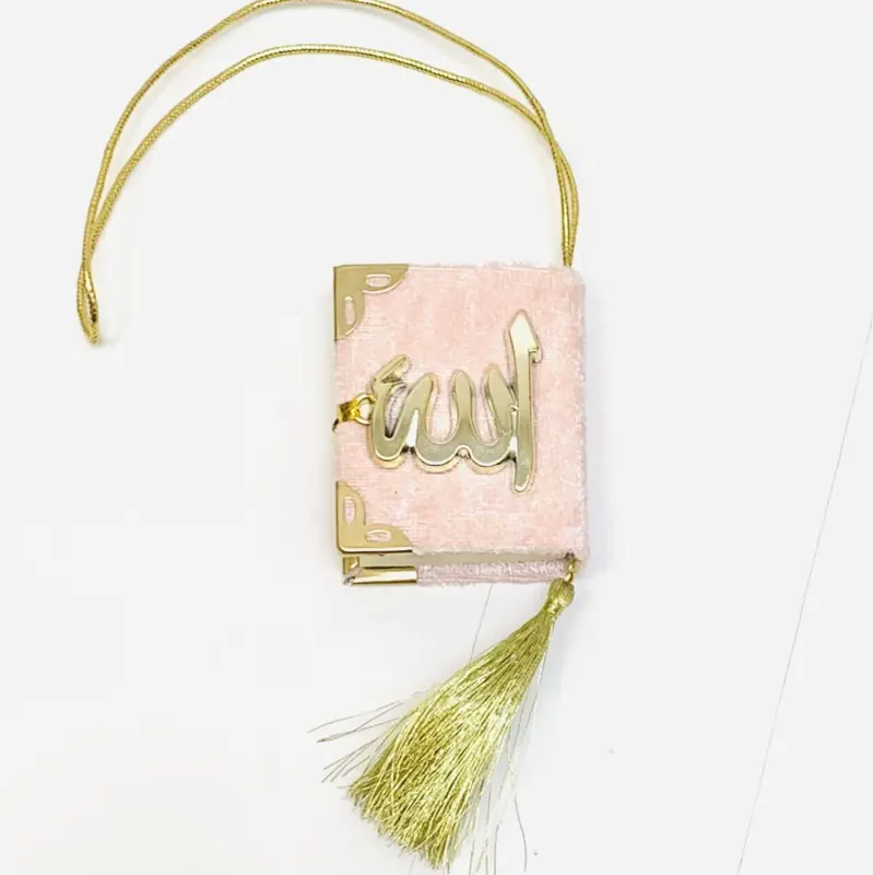 Mini Velours Koran in Rosa Farbe