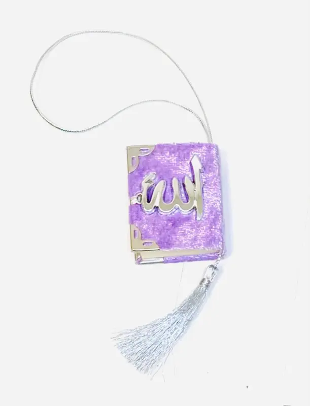 Mini Velours Koran in Lila Farbe