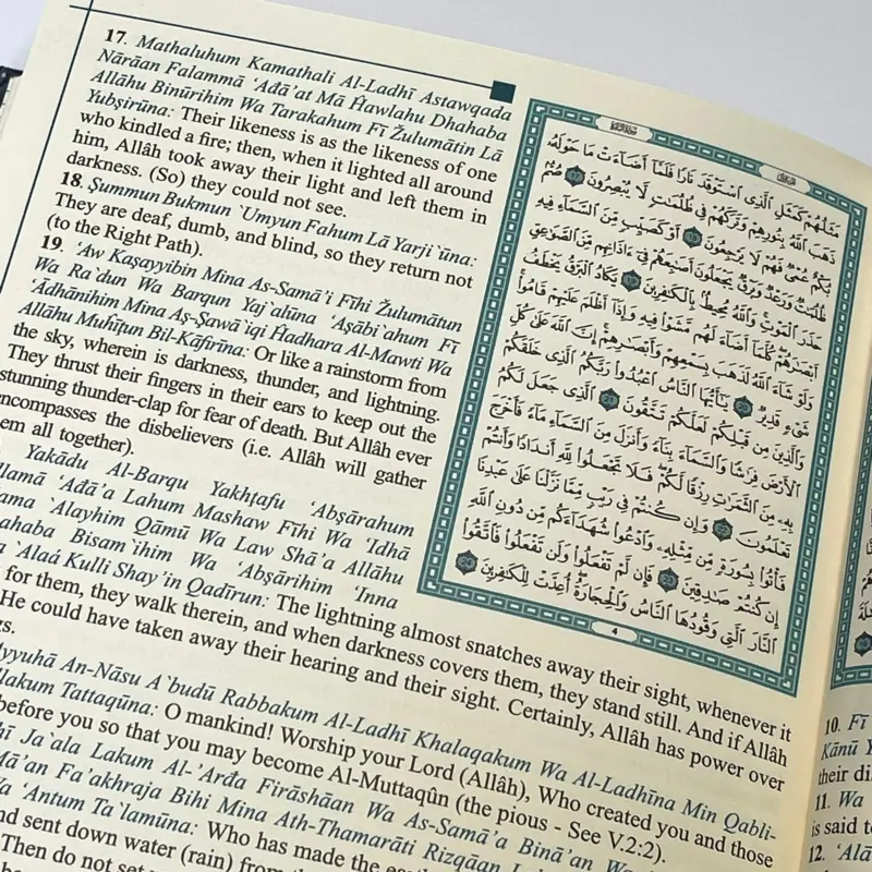 The Holy Quran med oversættelse på engelsk (latinske bogstaver)