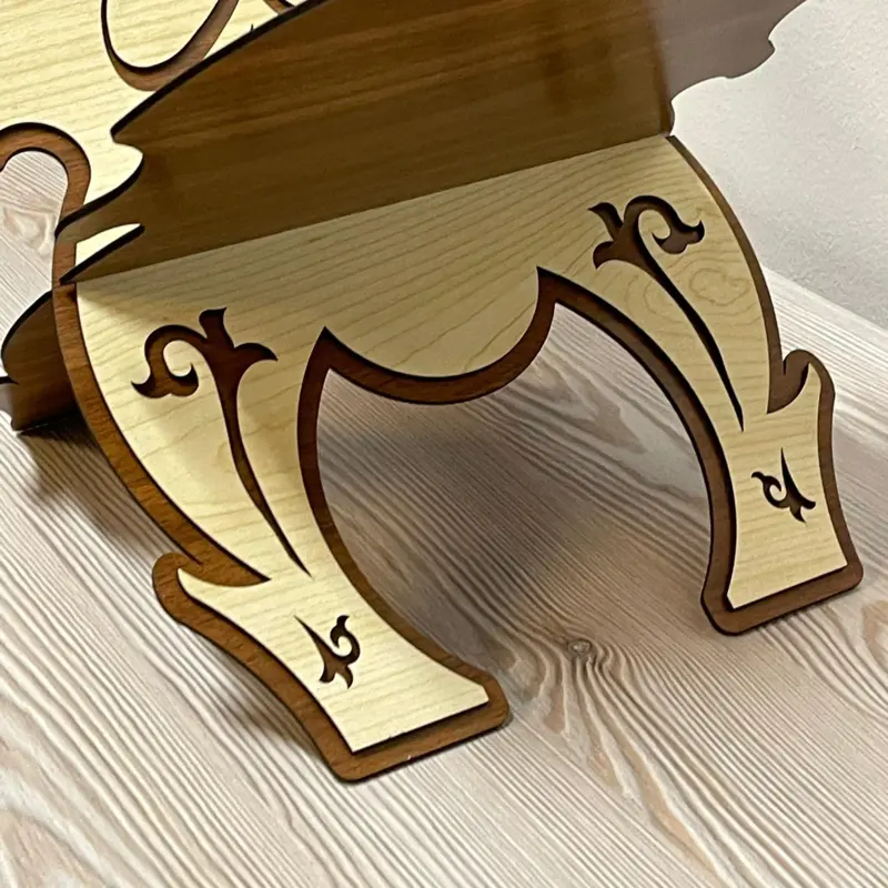 Koranholder med kalligrafi i træ  40 cm