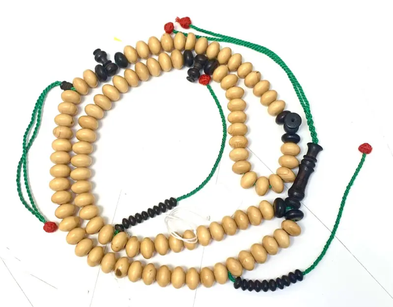 Kuka Ebony Echtes Holz Tasbeeh Groß 99 Perlen