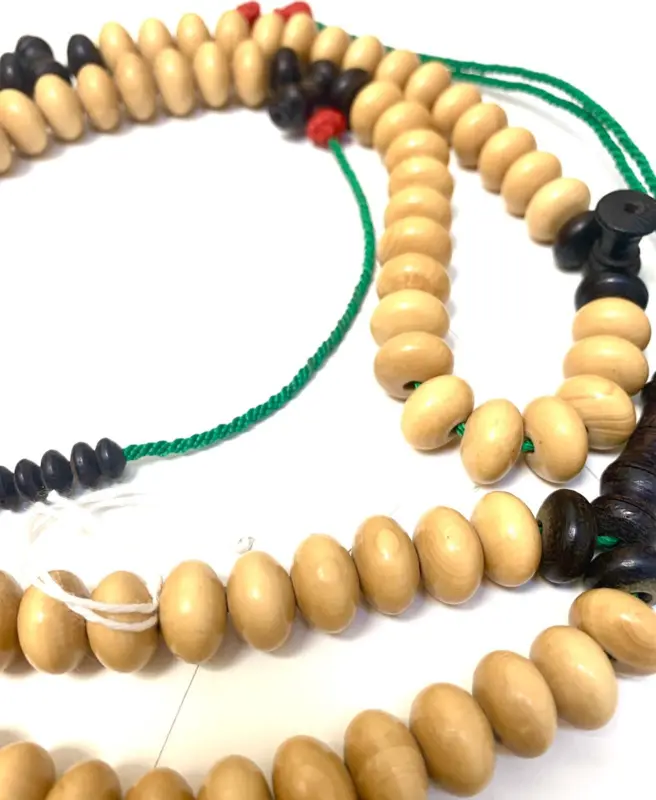 Kuka Ebony Echtes Holz Tasbeeh Groß 99 Perlen