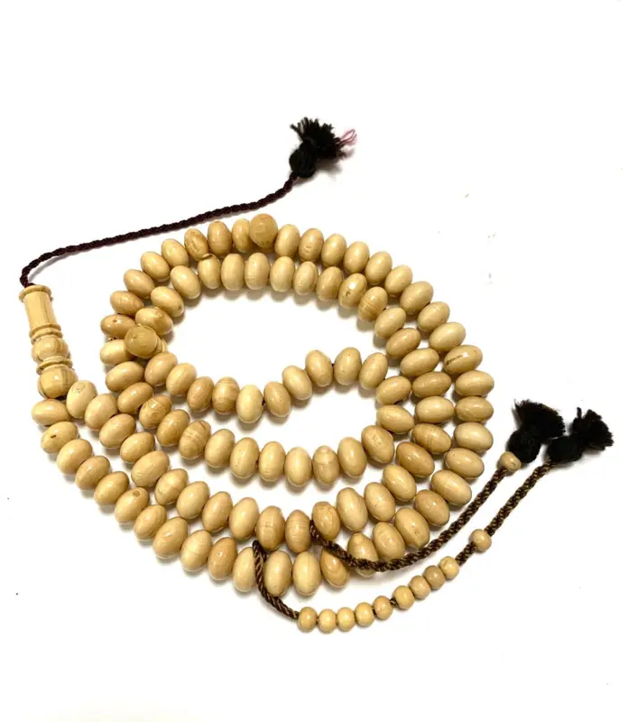 Echte Holz Tasbeeh Hellbraun 99 Perlen