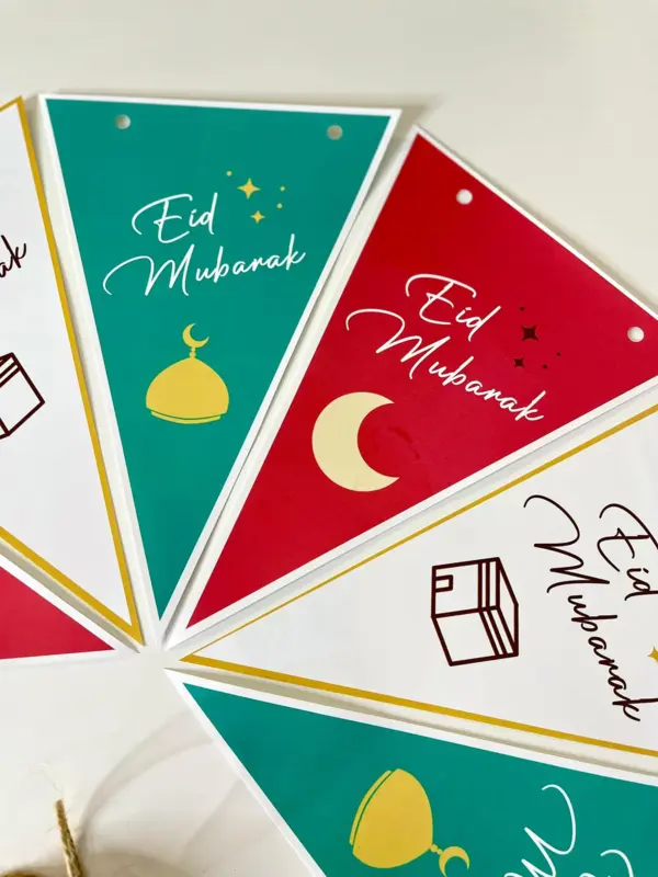 Eid Dekoration i blandade färger (Made in Denmark)