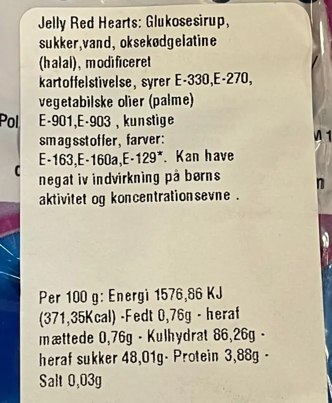 Jelly red hearts Dulceplus 1 kg