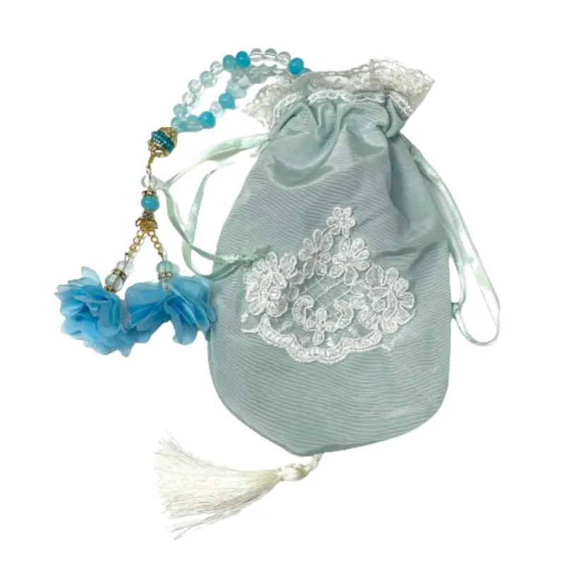 Tasbih 99 Perlen in Geschenktüte, Türkis