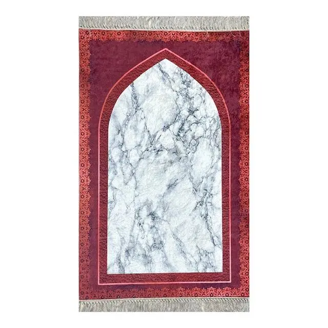 Stone design bedetæppe, rød, ekstra stor