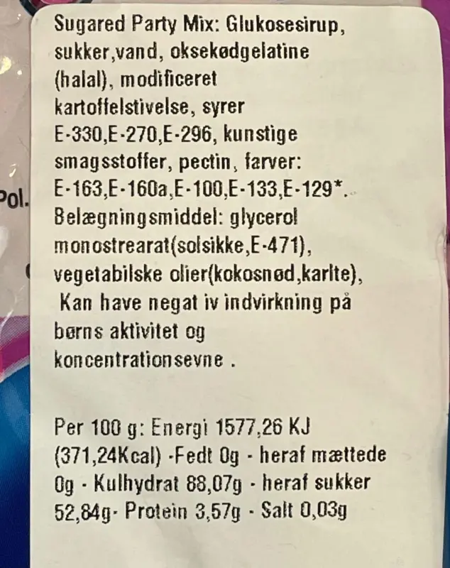 Sugared party mix, Dulceplus, 1 kg