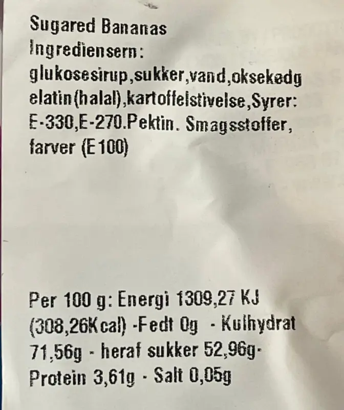 Skum bananer Dulceplus 1 kg