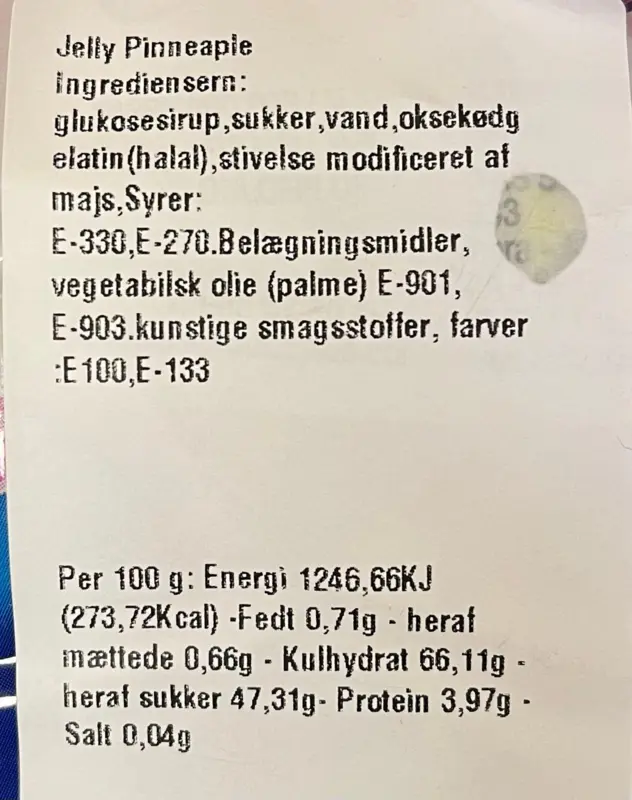 Jelly Pineapples Dulce Plus 1 kg